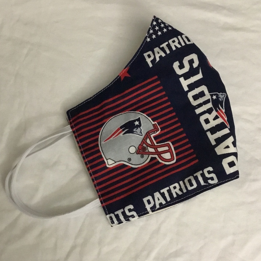 4 for $20 Adult face mask handmade NFL patriots